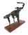 Benedict Michael Tatti, Bronze Sculpture Abstract Brutalist Goat or Ram WPA Artist Mounted on Base, c.1950's For Sale - Image 4 of 7