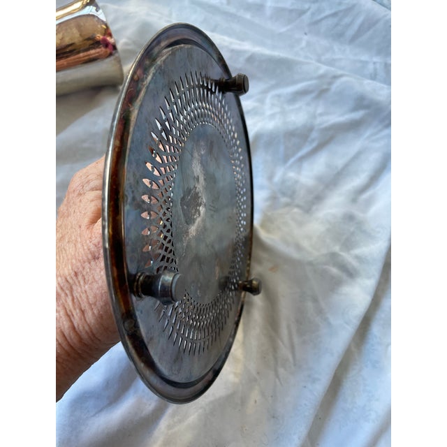 This is a nice, classic silver plate trivet made by The Gorham Silver Company in Providence, RI from their Newport...