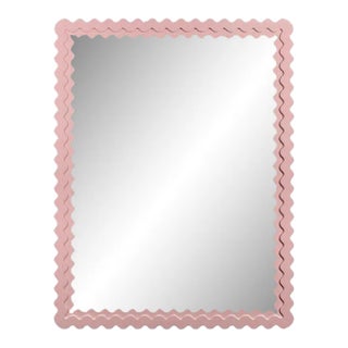 Fleur Home Carnival Chaos Rectangle Mirror in Authentic Pink, 36x48 For Sale