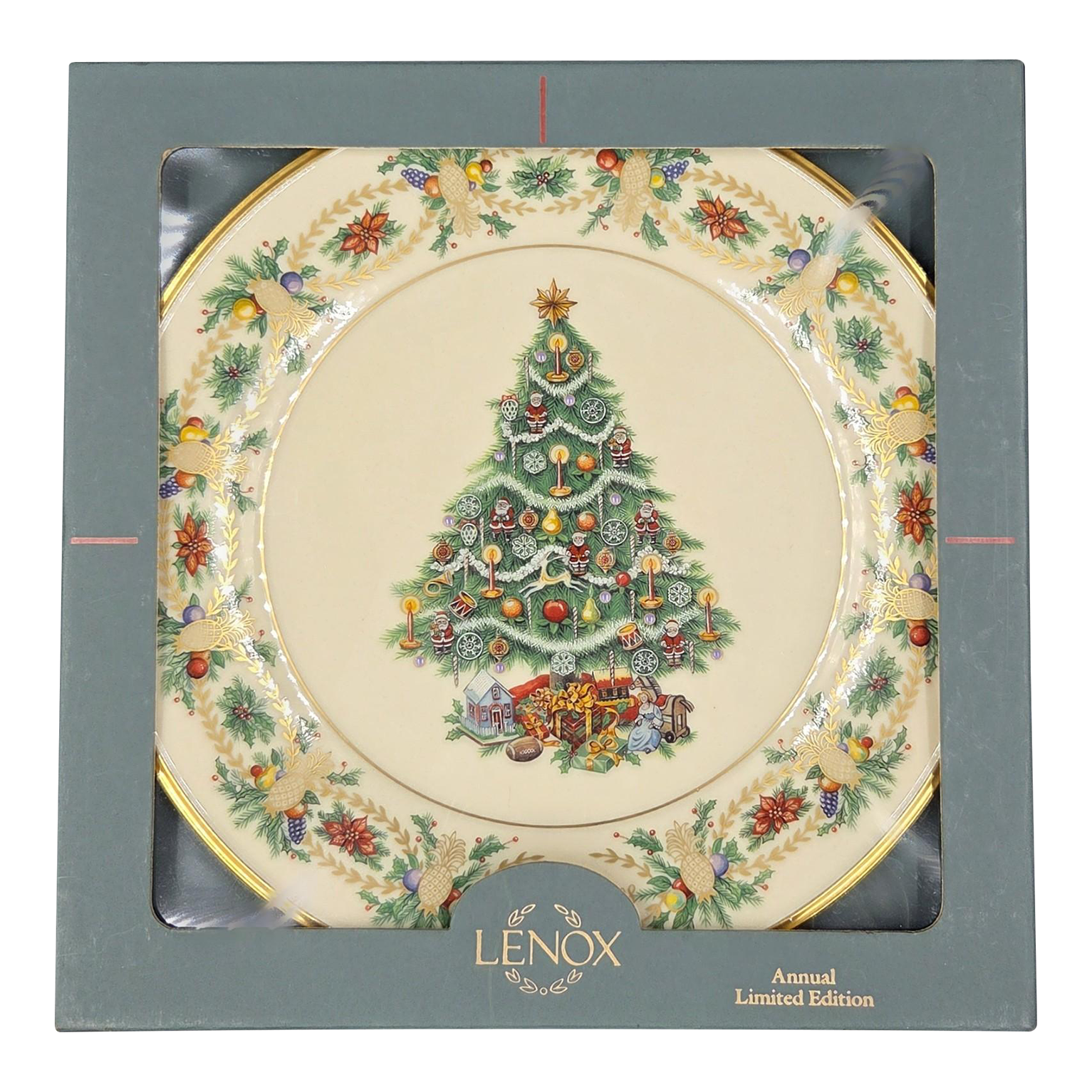 Lenox 1998 Numbered Christmas Trees Around the World Plate With