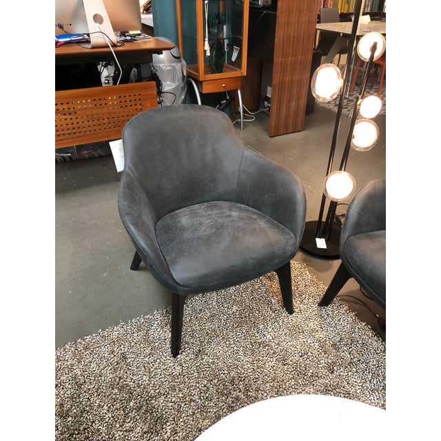 Ghirla Leather And Wood Occasional Chair By Nicoline Chairish