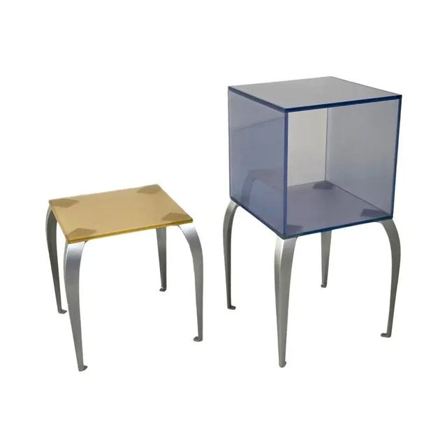 1990s Philippe Starck for Fiam Italia Gelly Glass Displays - Set of 4 For Sale - Image 5 of 6