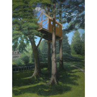 "Tree House ~ Looking Up" Contemporary Large Painting by Stephen Remick For Sale