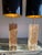 Vintage Heavy Pair of Fractal Resin Table Lamps - Gold Modernist Glam in Style of Romeo Rega - 20" Tall Rectangle Base For Sale - Image 11 of 18