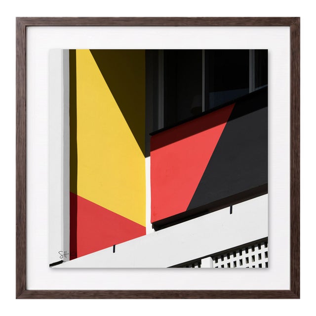 “Corbusierhaus Berlin 06” Giclee Archival Pigment Print 24x24 Framed in Walnut For Sale
