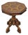Mid 20th Century Contemporary Italian Mediterranean Style Marquetry Inlay Pedestal Side Table For Sale
