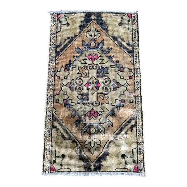 Turkish Yastik Rug 1'8" x 2'11" For Sale