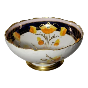 Antique French Art Nouveau Limoges Center Bowl by T&V