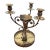 Vintage Shabby Shic Godinger Silver Plated Epergne 3 Branch Candleabra Mirror Tray For Sale