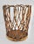 Vintage Boho Chic Bamboo Wastebasket / Planter For Sale - Image 4 of 9