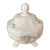 Westmoreland Vintage 1950’s Milk Glass Covered Candy Jar Round Vanity Jar Floral Footed For Sale