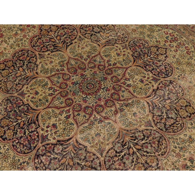 Persian 1900 Antique Persian Kerman Lavar Rug- 9′ × 14′ For Sale - Image 3 of 12