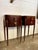 Spectacular pair of Art Deco demilune side tables by Company of Master Craftsmen. Early 20th Century pieces with classic...