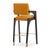 Arches Bar Stool in Mustard Velvet and Black Lacquered from Insidherland For Sale - Image 4 of 15