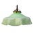 Glass French Green Opaline Glass and Brass Pendant Lamp For Sale - Image 7 of 7