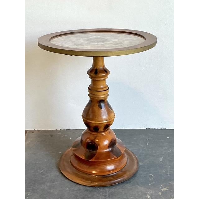 Vintage Turned Wood Butterly Wing Table For Sale - Image 10 of 12