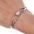 6 1/8" Lee Bennett Navajo 14k/Sterling and Opal cuff bracelet. Solid 14k gold bezel and solid 14k gold wires wrapping the...