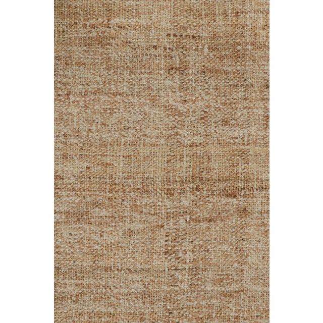 Textile Rug & Kilim’s Contemporary Jute Kilim in Beige-Brown -13'x19' For Sale - Image 7 of 7