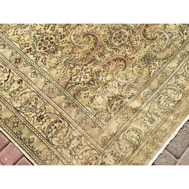 Textile 1930's Handmade Oushak Rug - 95" X 142" For Sale - Image 7 of 13