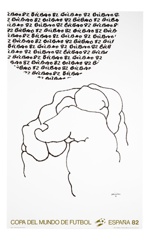 Bilbao World Cup Poster after E. Chillida