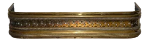 Late 18th to Early 19th Century English Pierced Brass Fire Fender
