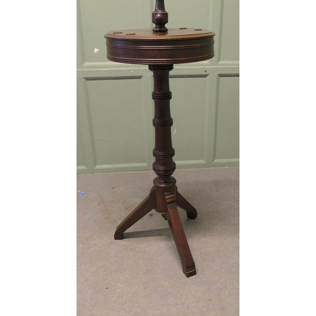 Victorian Telescopic Round Shaving Mirror on Stand For Sale - Image 4 of 7