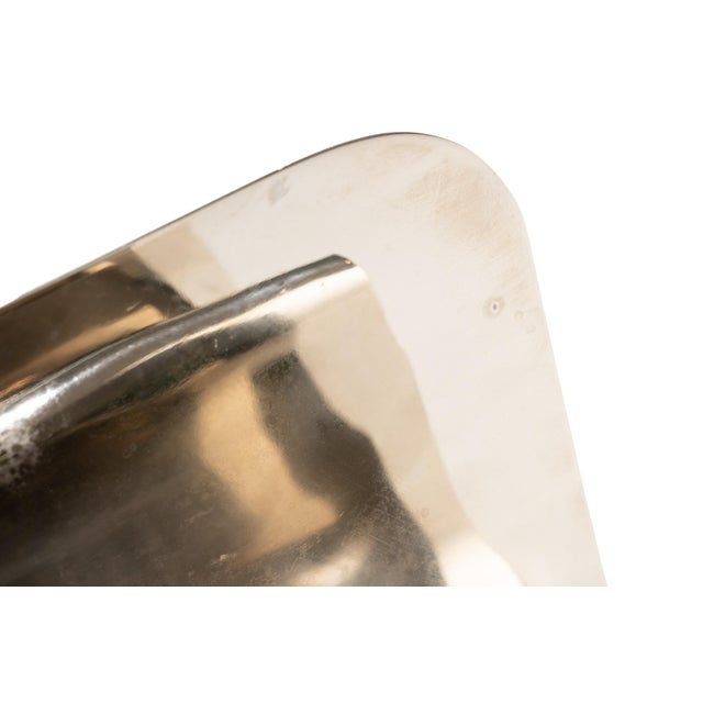 Vintage Nickel Silver Today and Soon Letter/ File Holder/ Desk Accessory, 1970's For Sale - Image 15 of 17