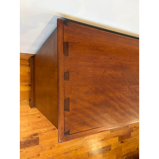 Late 19th Century Antique Chippendale Tiger Maple Bedroom Chest For Sale - Image 5 of 12