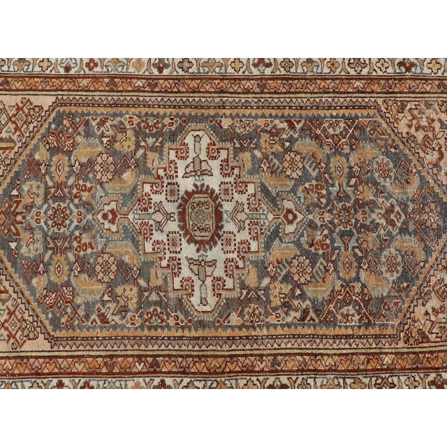 Antique Persian Malayer Runner With All-Over Sub-Geometric Medallion Design 3'1 X 13'0 For Sale - Image 10 of 13