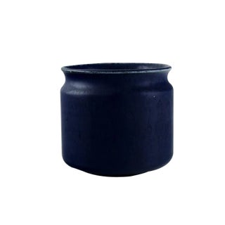 Mid-Century Glazed Ceramic Vase by Edith Sonne for Saxbo For Sale