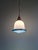 Bauhaus Pendant Light in White Opaline and Blue Satin Glass, 1920s For Sale - Image 12 of 18