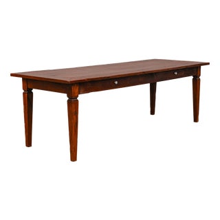 Large Vintage Dining Table For Sale