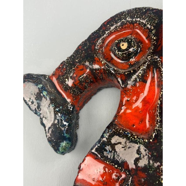 Black Large Brutalist Seahorse Wall Decoration by Piet Lemahieu, Belgium, 1960s For Sale - Image 8 of 18