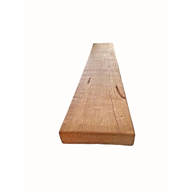 Not Yet Made - Made To Order Solid Teak Wood Sculptural Bench, Modern Organic For Sale - Image 5 of 8