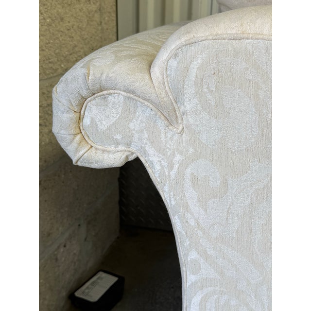 2000 - 2009 Robb and Stucky Upholstered Rolled Arm Loveseat / Sofa For Sale - Image 5 of 12