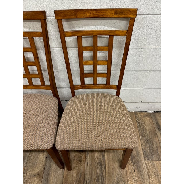 Wood Cross Island Dining Chairs by Ashley Furniture - Set of 4 For Sale - Image 7 of 11