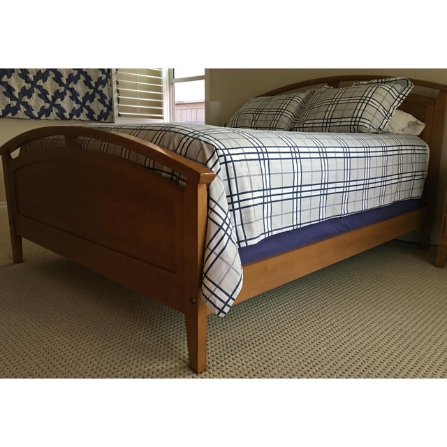Ethan Allen Elements Arched Panel Queen Bed Chairish