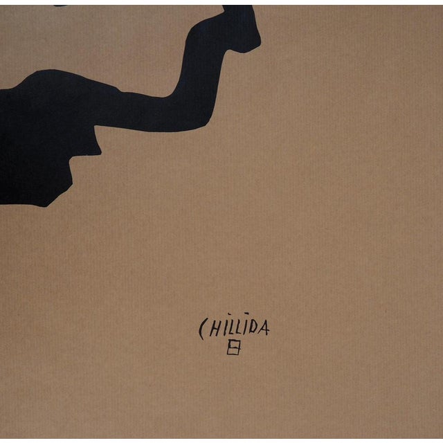 Abstraction en Noir Poster after Eduardo Chillida For Sale - Image 6 of 7