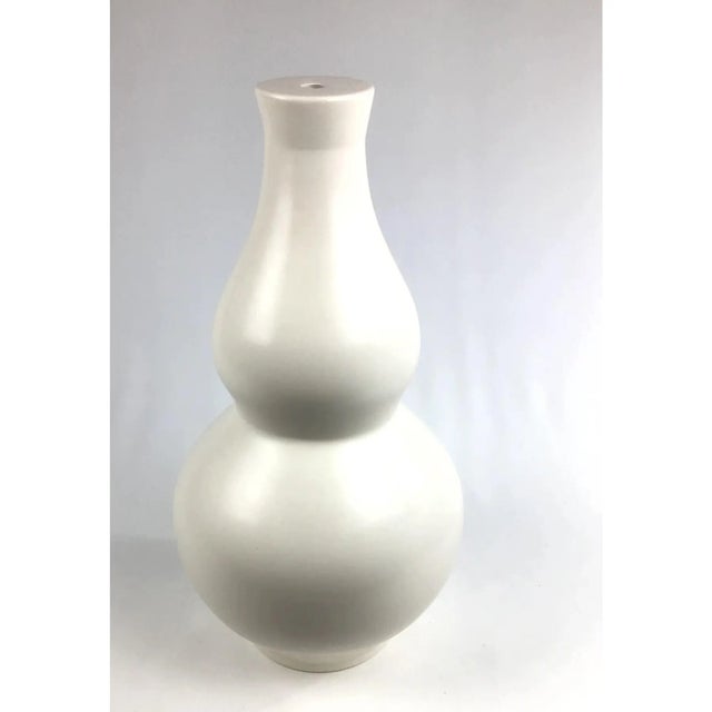 Artisan Hand Made Vanilla Cream Ceramic Lamp Base For Sale - Image 4 of 7