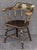 Early 20th Century American Ebonized Captain's Chair With Federal Style Eagle and Stars For Sale - Image 5 of 18