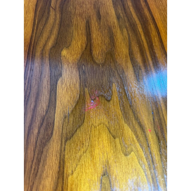 Vintage Mid-Century Teak Drop Leaf Dining Table W/ Built-in Storage For Sale - Image 11 of 12