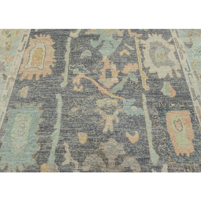 Turkish Oushak Rug 8'3" x 10'6" For Sale - Image 4 of 8