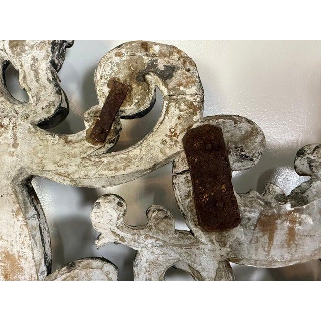 19th Century Italian Carved Silvered Mirror For Sale - Image 5 of 12