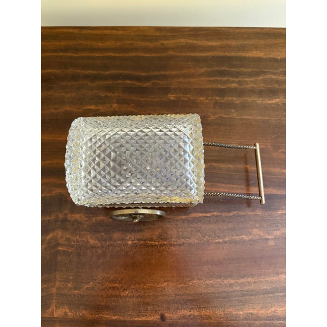 Vintage German Crystal & Bronze Carriage Jewelry Box For Sale - Image 4 of 11