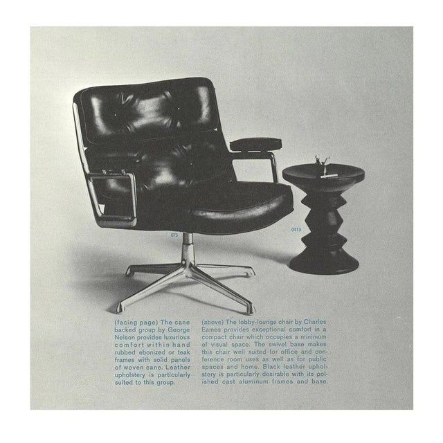 1960s Herman Miller Eames Time Life Lobby Chair in Brown Leather For Sale In Dallas - Image 6 of 17