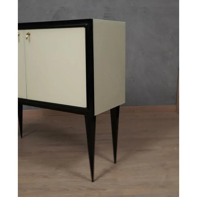 Mid-Century Glass and Brass Drybar, 1950s For Sale - Image 9 of 11