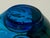 Blue Mid-Century Venetian Art Glass Teardrop Blue Tre Fuochi Handpainted Dish Italy For Sale - Image 8 of 8