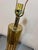 Russel Wright 1960s Mid Century Modern Russell Wright Brass/Cork Post Lamp For Sale - Image 4 of 4