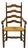 Ethan Allen Heirloom Nutmeg Maple Colonial Early American Ladderback Rush Seat Dining Arm Chair For Sale