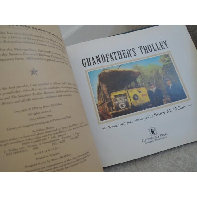 Paper Grandfather's Trolley Hardcover Oct. 2, 1995 by Bruce McMillan Author, Illustrator For Sale - Image 7 of 8